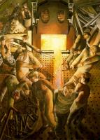 Stanley Spencer - Shipbuilding On the Clyde Furnaces